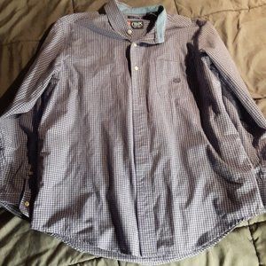 Medium Men's Chaps blue button down dress shirt